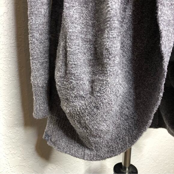 Barefoot Dreams CozyChic Lite gray open front long cardigan size Medium - Picture 5 of 15